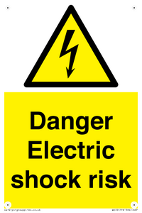 Danger Electric shock risk